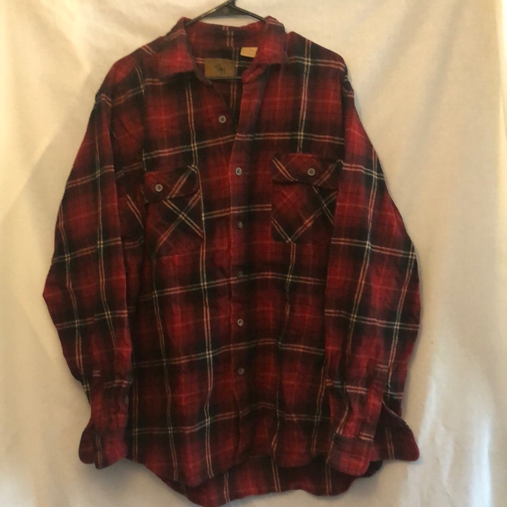 Men’s Heavy Flannel Button Down Shirt XLT